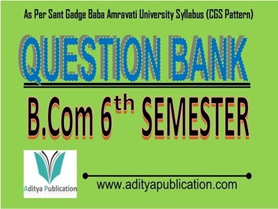 B.Com 6th Semester CGS Pattern Question Bank QB BCOM6