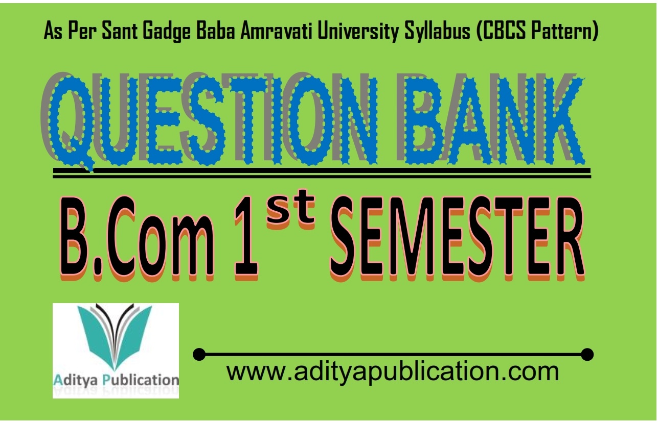 BCom 1st Semester CBCS Question Bank QB BCOM1