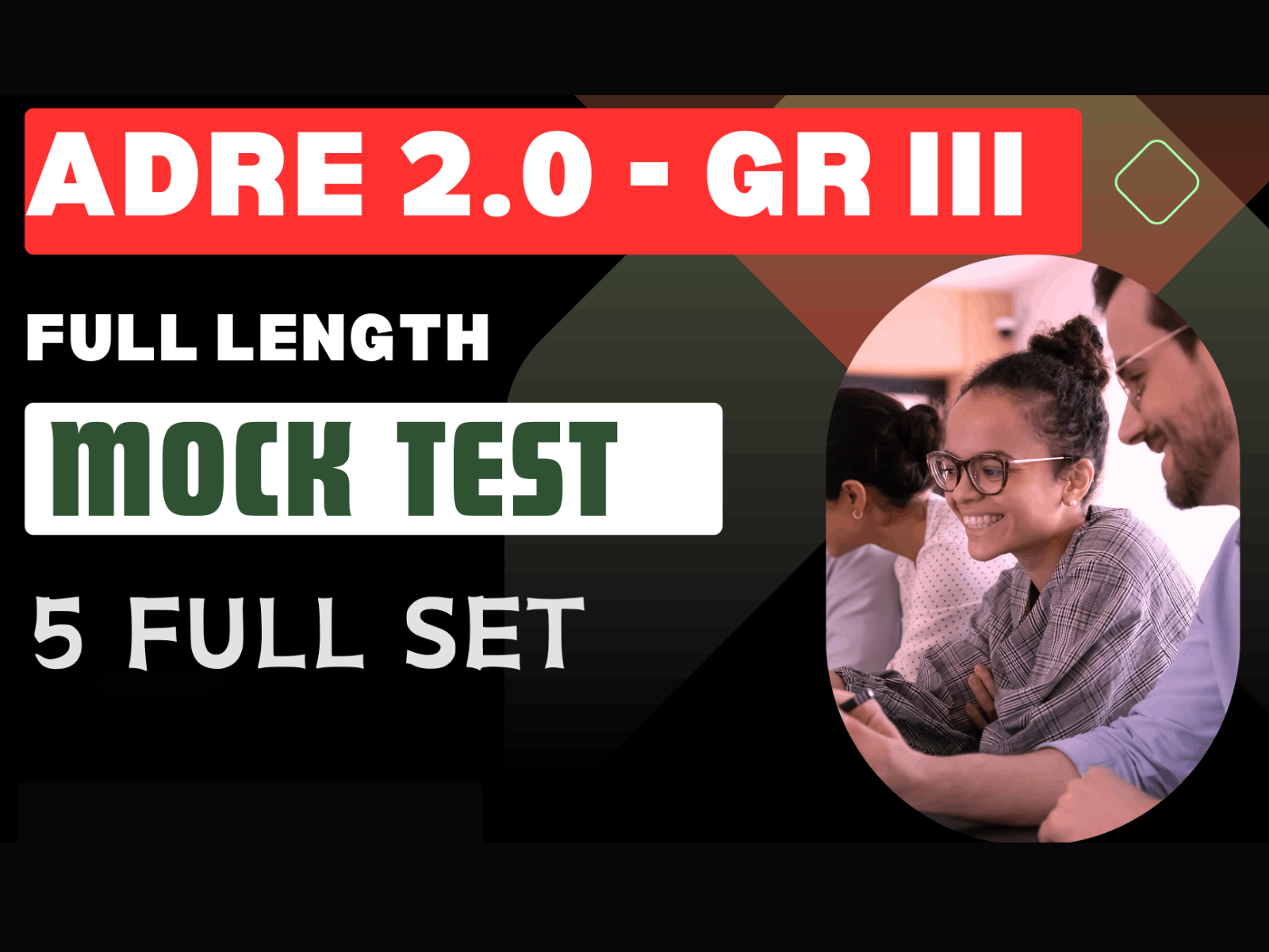 ADRE 2.0 Mock Test | New Pattern | Full Length 5 SET