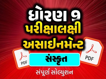 STD 9 સંસ્કૃત અસાઇનમેન્ટ 2025