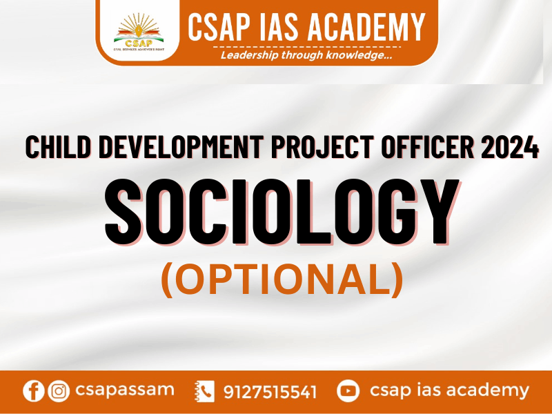 CDPO SOCIOLOGY OPTIONAL 2024
