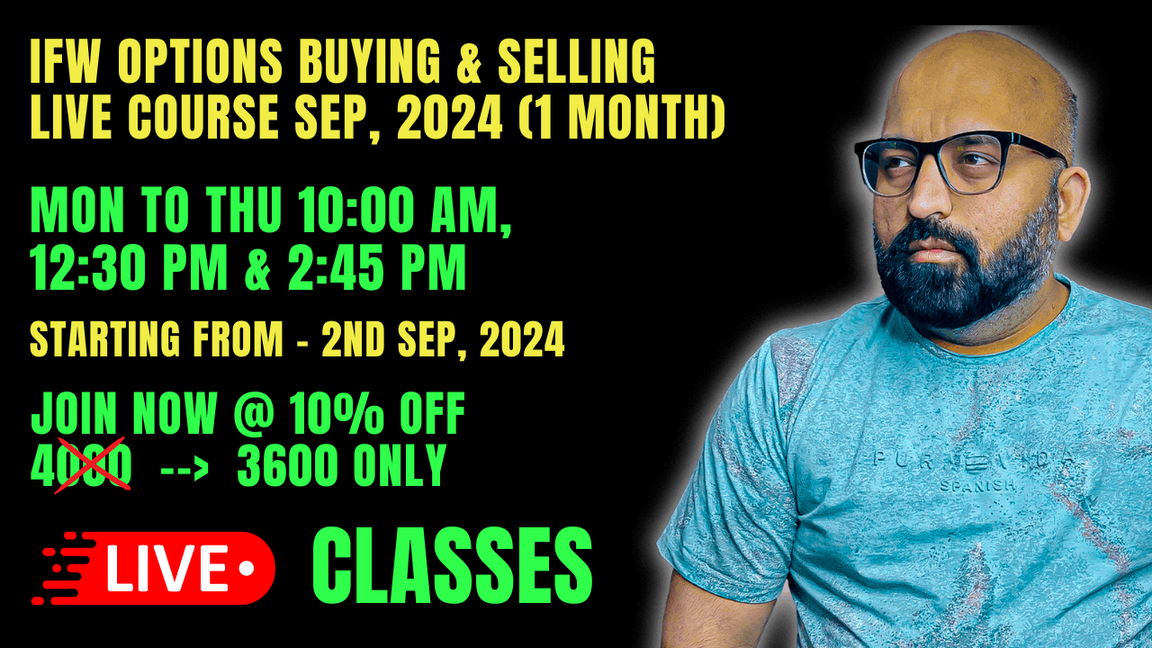 IFW OPTIONS BUYING & SELLING LIVE PROGRAM SEP, 2024 (1 MONTH) 543263