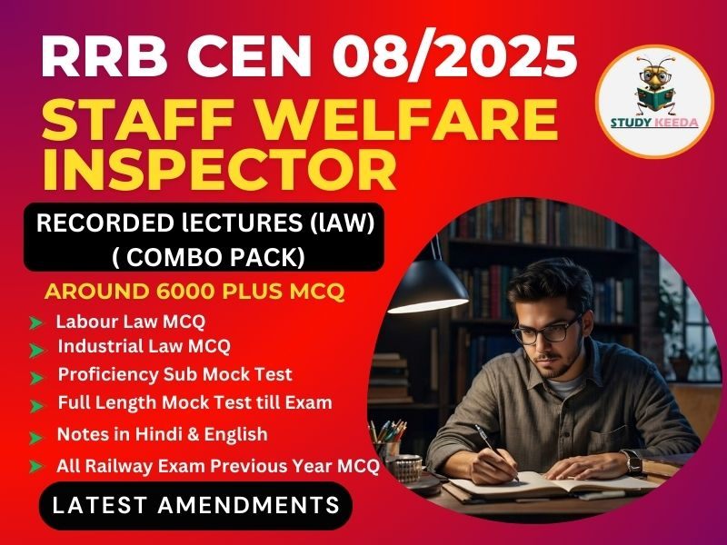 RRB Staff and Welfare Inspector video course poster