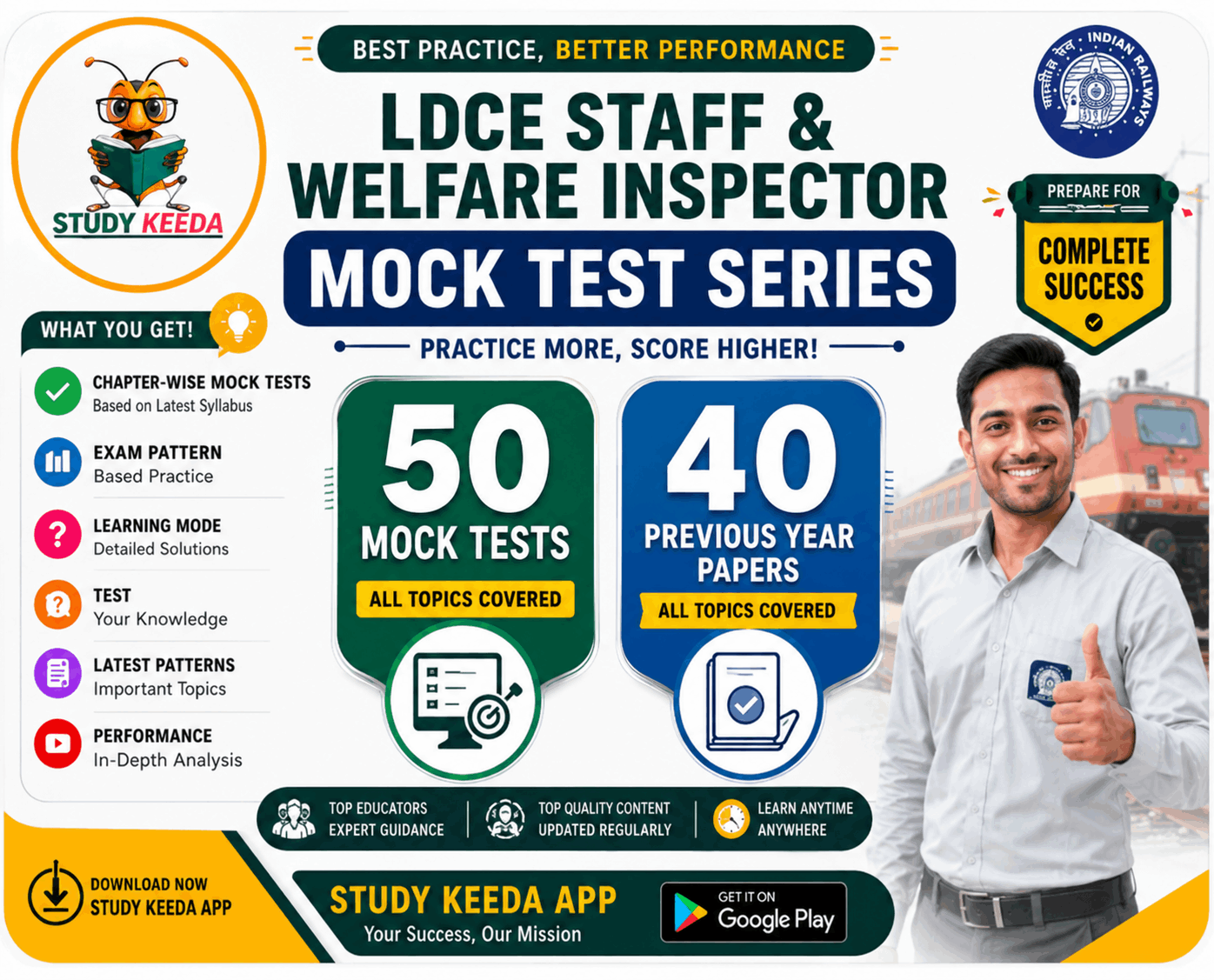 Staff and Welfare Inspector LDCE course poster