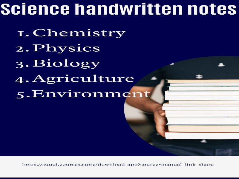 NCERT Science Handwriting Notes