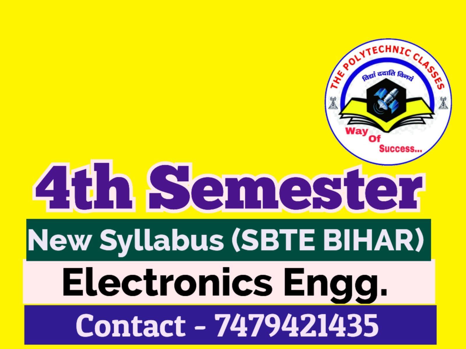 4th Semester(OLD) Electronics Engg